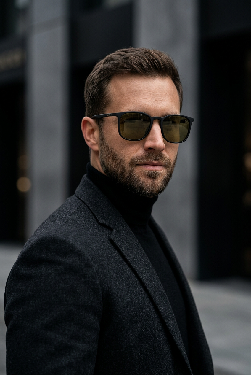 SQUARO Matte Black Polarized Sunglasses – Lightweight Premium quality Frame with Spring Hinges
SQ20261600