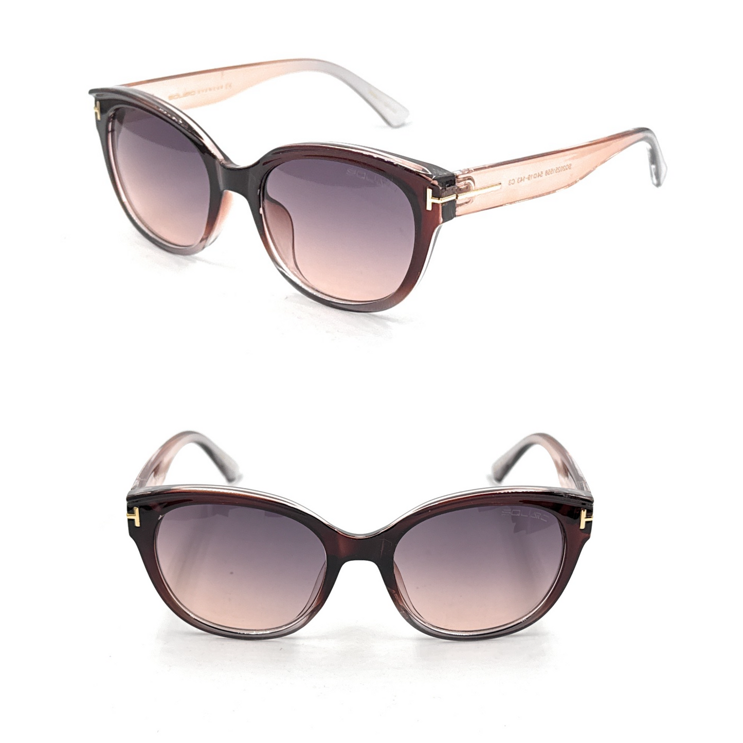 Women’s Cat-Eye Fashion Sunglasses – Premium Non-Polarized Gradient Purple Lens | SQUARO SQ20251558