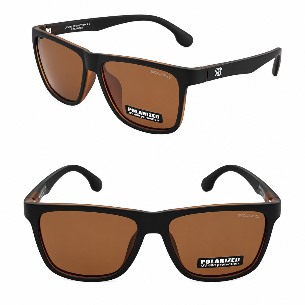 SQUARO Matte Black Polarized Sunglasses β Lightweight Premium quality Frame with Spring Hinges
SQ20241517