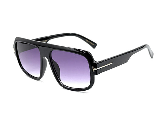 SQUARO Premium Quality Fashion Sunglasses – Black Frame with Gradient Gray Lenses | Classic Square Design SQ20241520