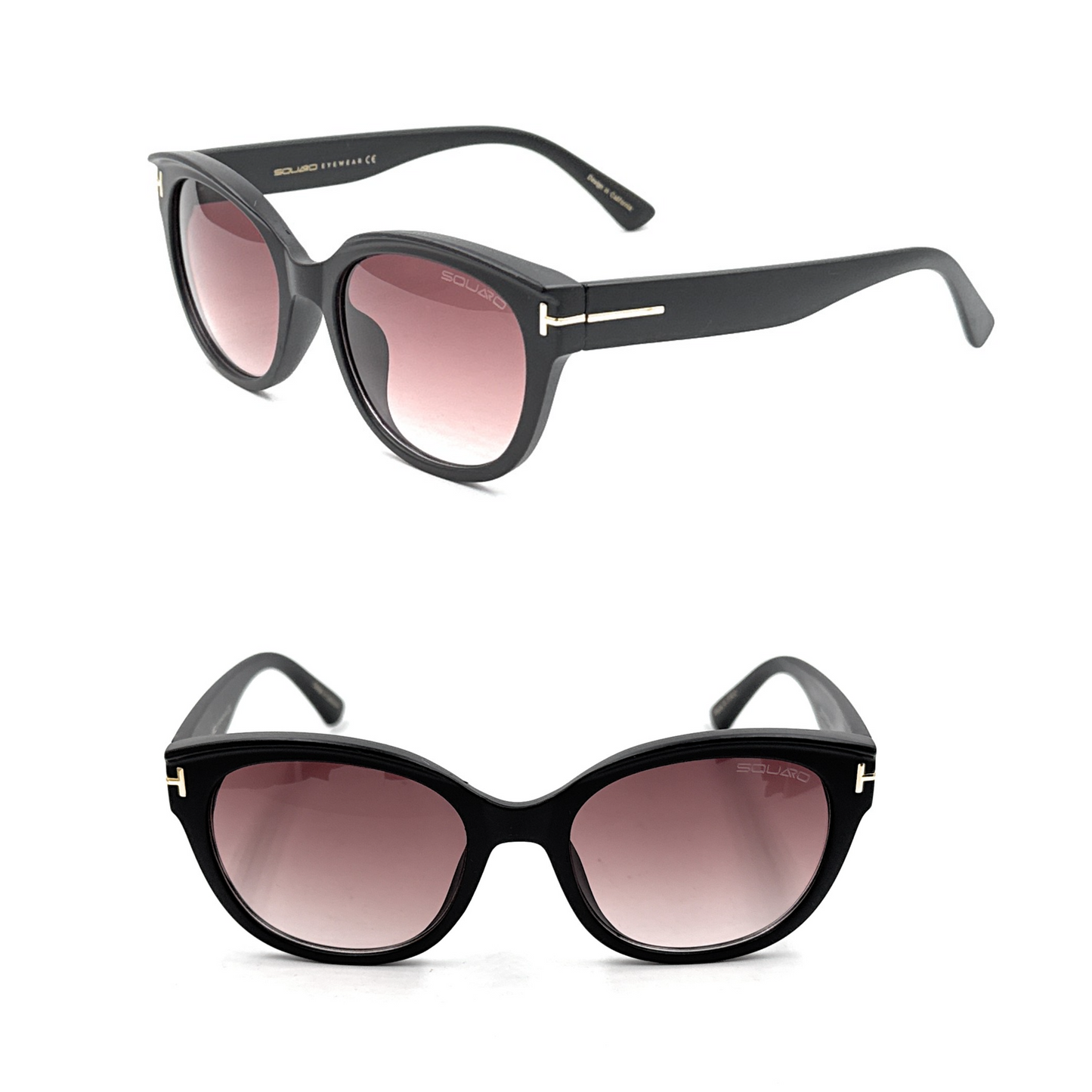 Women’s Cat-Eye Fashion Sunglasses – Premium Non-Polarized Gradient Purple Lens | SQUARO SQ20251558