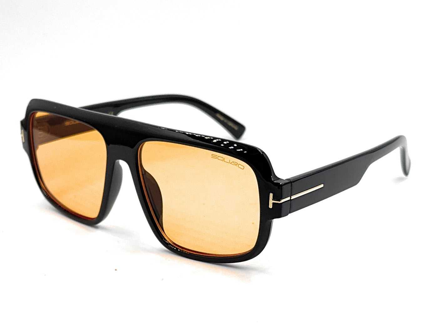 SQUARO Premium Quality Fashion Sunglasses – Black Frame with Gradient Gray Lenses | Classic Square Design SQ20241520