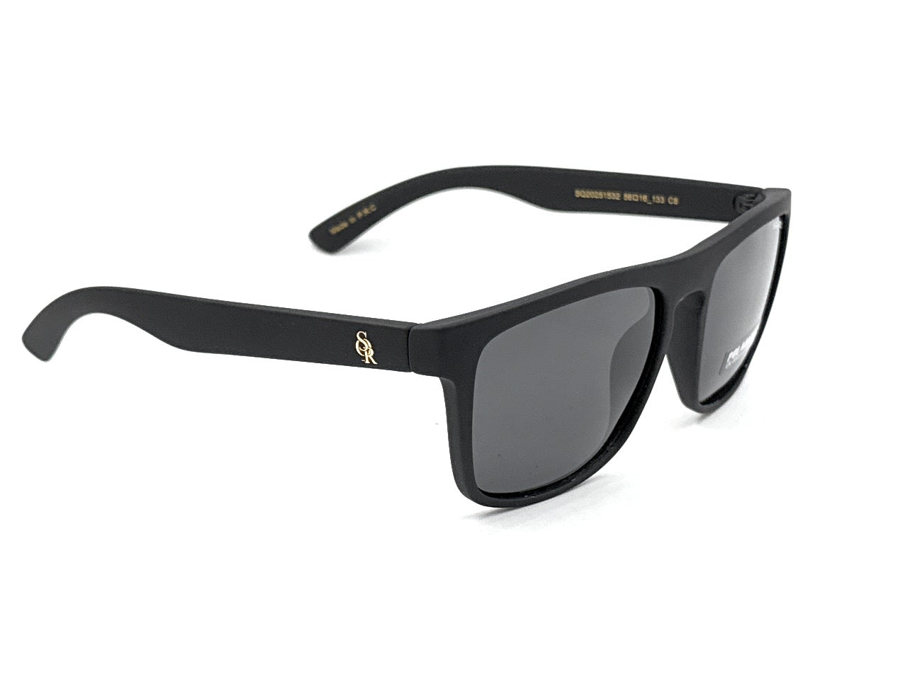 SQUARO Matte Black Polarized TAC Sunglasses β Blue Mirror Lenses with UV400 Protection               SQ20251532