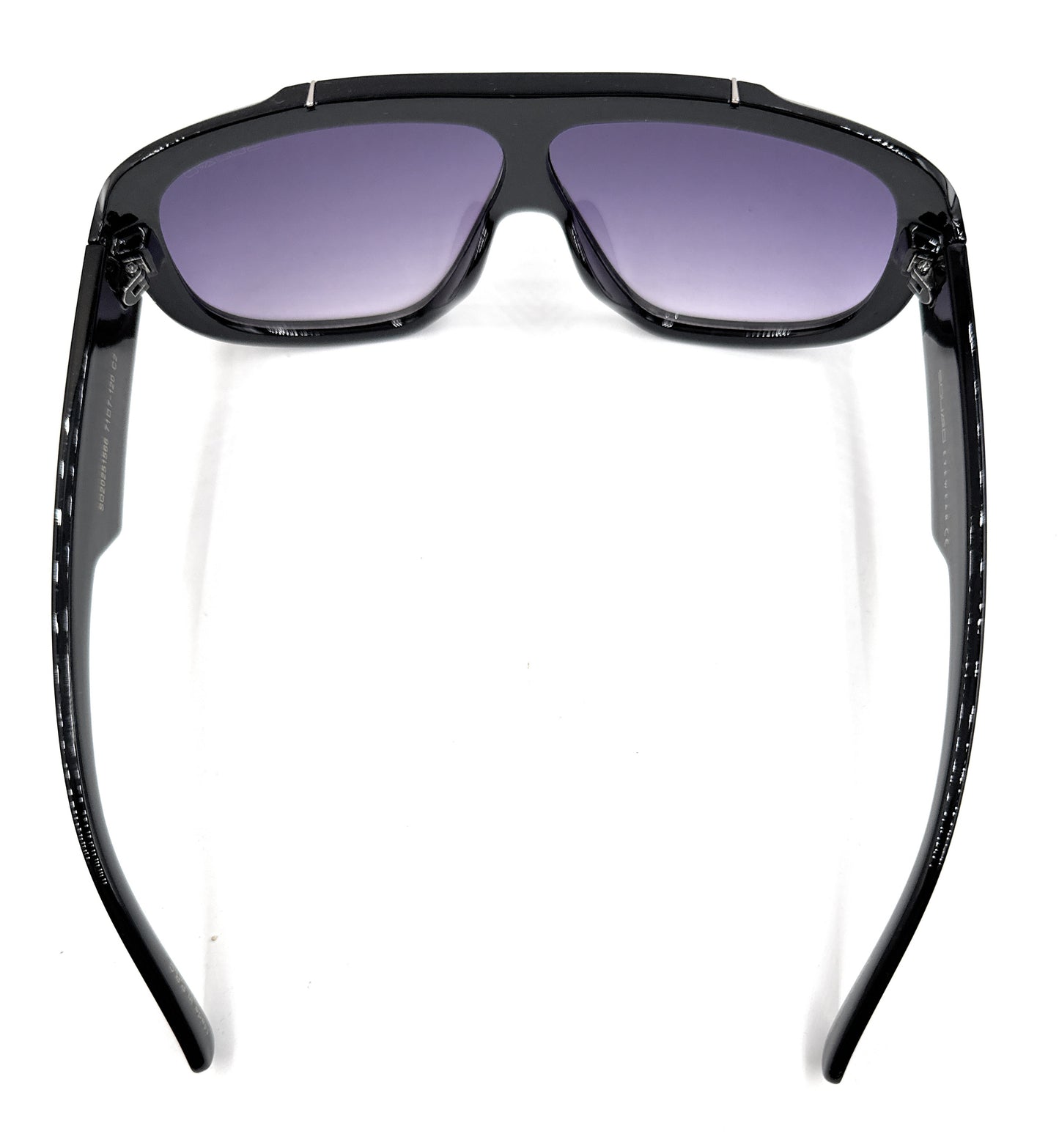 SQUARO Premium Quality Fashion Sunglasses – Black Oversized - Black Frame with Gradient Gray Lenses | Classic Square Design                                 SQ20241520