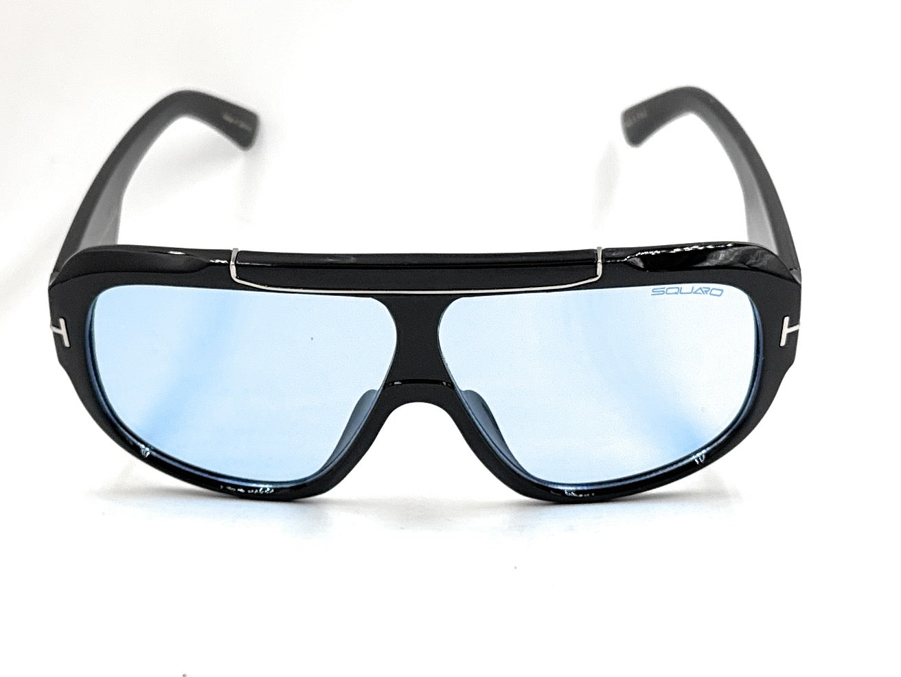 SQUARO Premium Quality Fashion Sunglasses – Black Oversized - Black Frame with Gradient Gray Lenses | Classic Square Design                                 SQ20241520