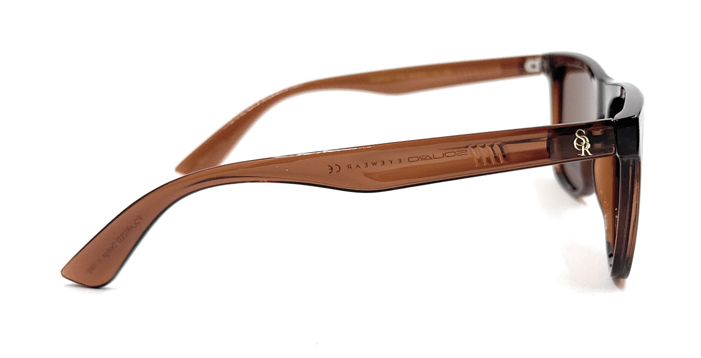 SQUARO Classic Brown Polarized TAC Sunglasses – UV400 Protection & Lightweight Design SQUAROSunglasses - UV400 Protection with TAC Lenses SQ20251533