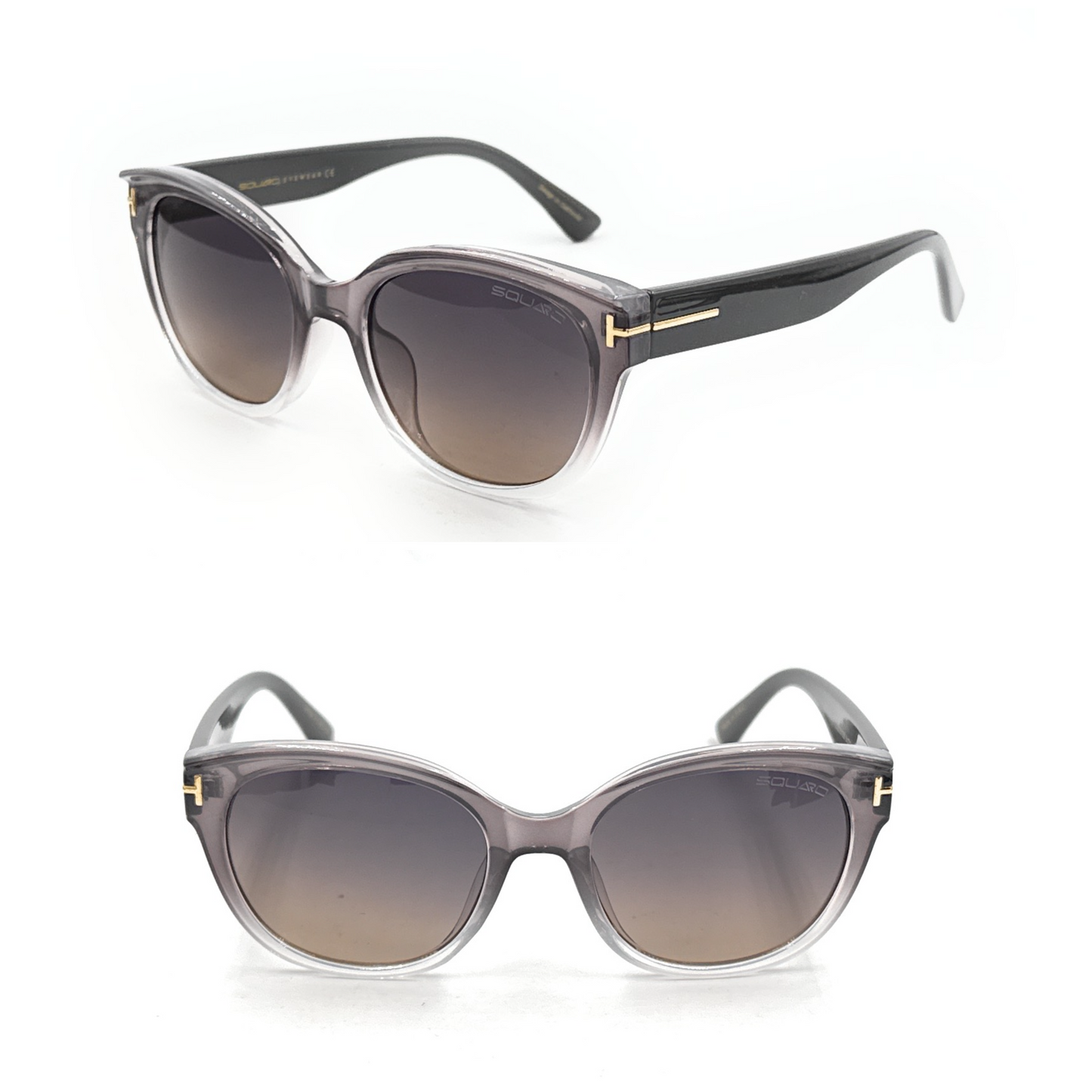 Women’s Cat-Eye Fashion Sunglasses – Premium Non-Polarized Gradient Purple Lens | SQUARO SQ20251558