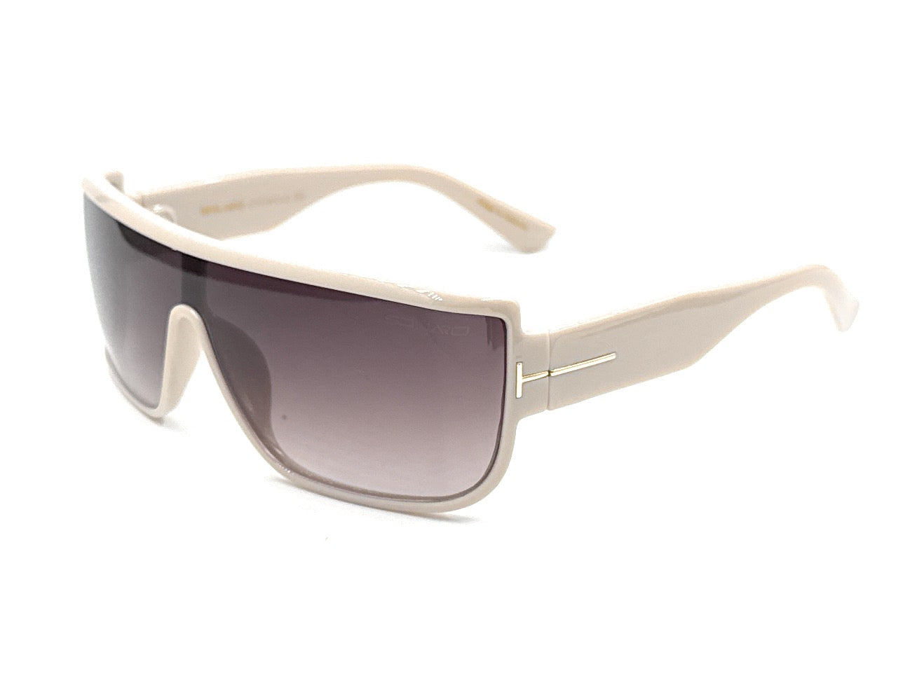 Squaro Bold Flat Top Shield Sunglasses - Black Frame with Smoke Gray Lenses Premium Quality Fashion Sunglasses – Black Frame with Gradient Gray Lenses | Classic Square Design SQ20251563