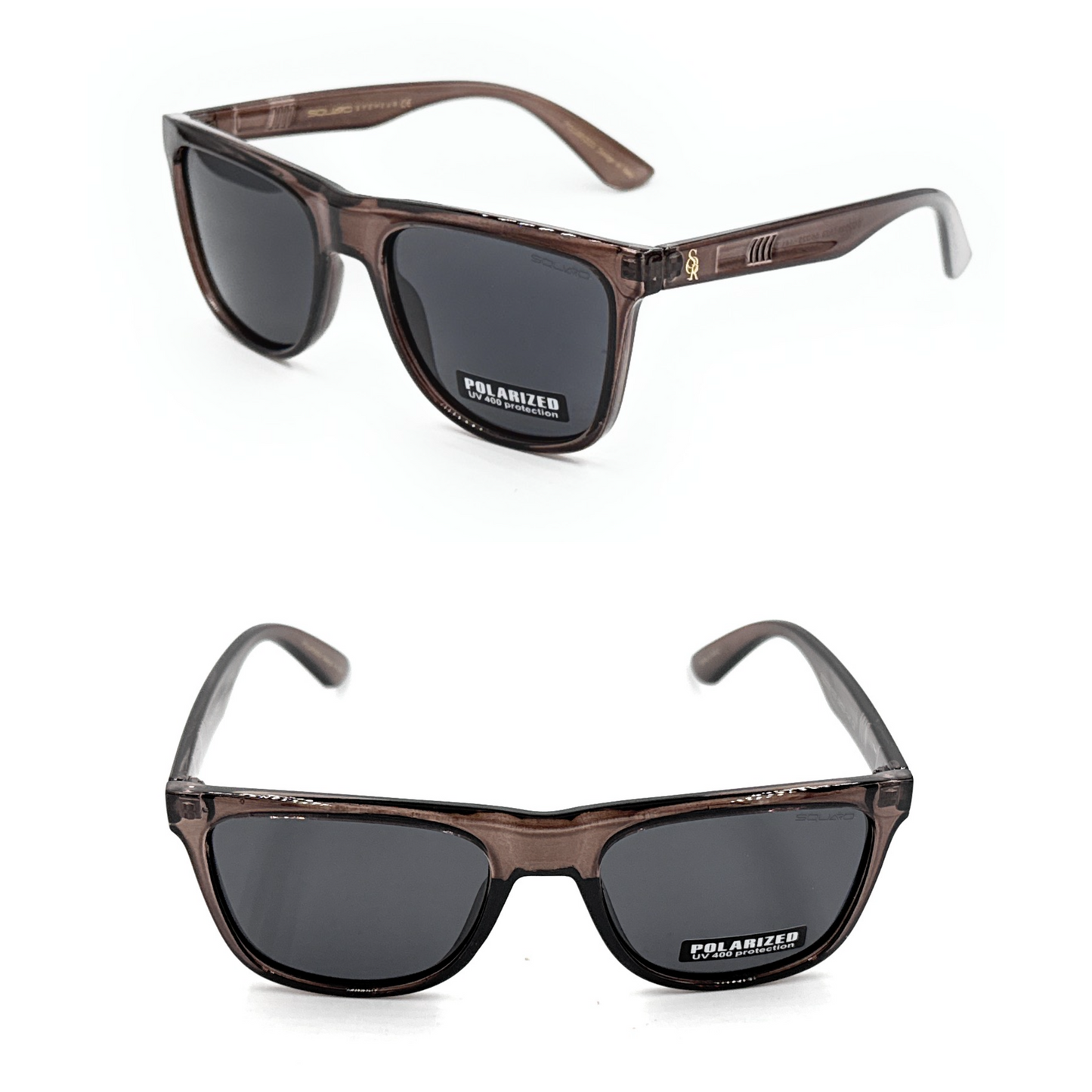 SQUARO Classic Brown Polarized TAC Sunglasses – UV400 Protection & Lightweight Design SQUAROSunglasses - UV400 Protection with TAC Lenses SQ20251533