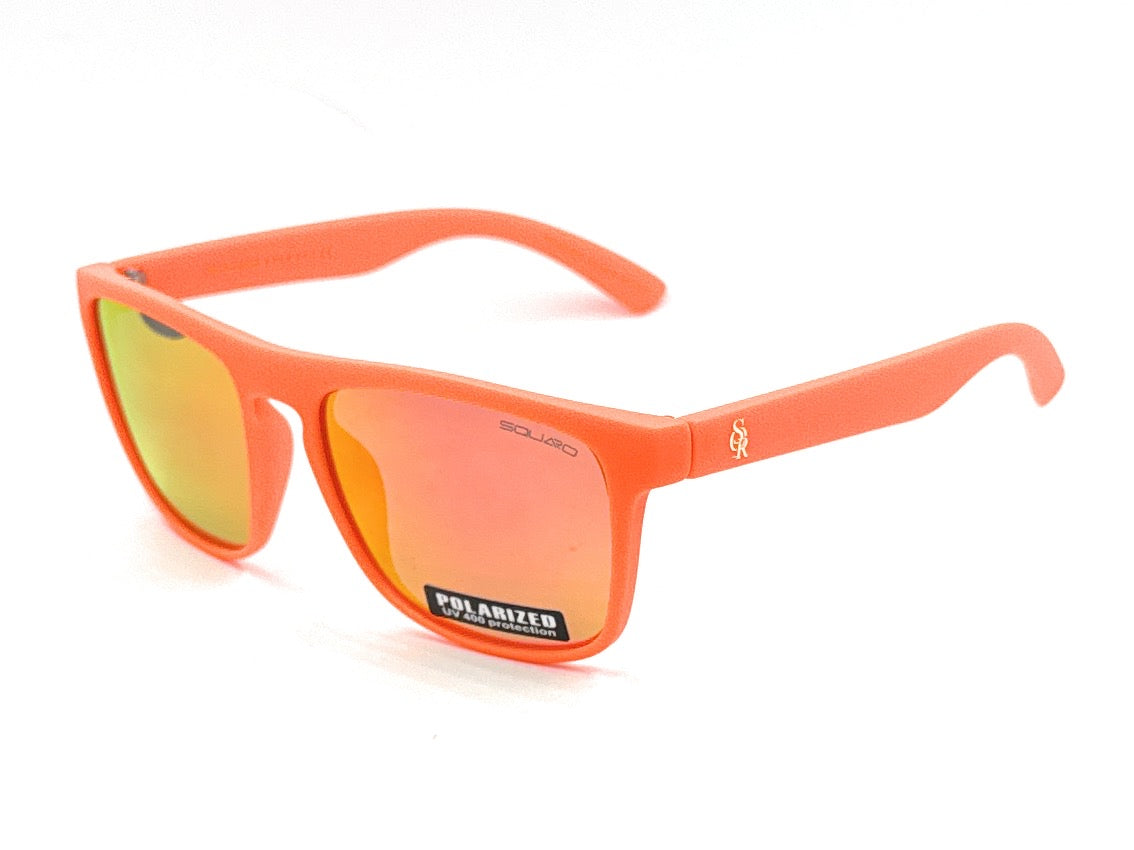 SQUARO Matte Black Polarized TAC Sunglasses β Blue Mirror Lenses with UV400 Protection               SQ20251532
