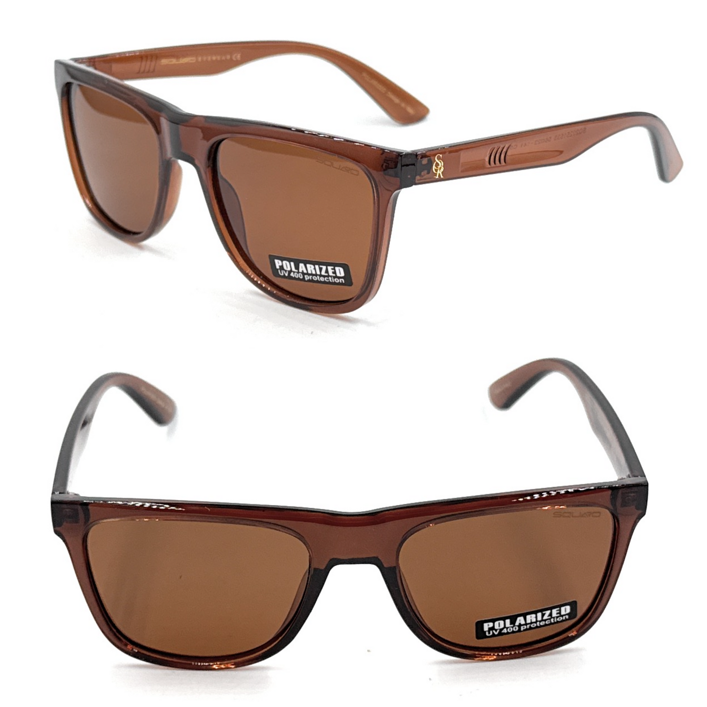SQUARO Classic Brown Polarized TAC Sunglasses – UV400 Protection & Lightweight Design SQUAROSunglasses - UV400 Protection with TAC Lenses SQ20251533