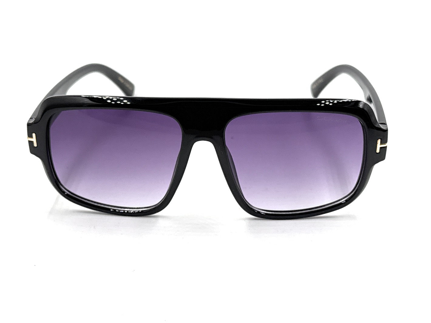 SQUARO Premium Quality Fashion Sunglasses – Black Frame with Gradient Gray Lenses | Classic Square Design SQ20241520