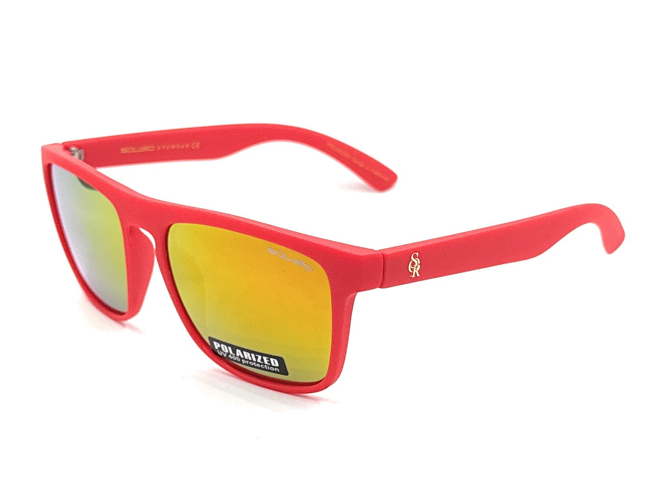 SQUARO Matte Black Polarized TAC Sunglasses β Blue Mirror Lenses with UV400 Protection               SQ20251532