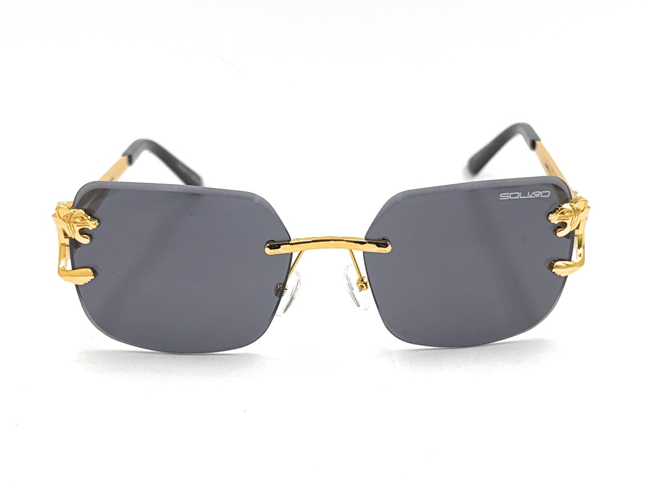 Luxury Rimless Geometric Sunglasses – Gradient Purple Lens | SQUARO Premium UVA- %100 protection SQ20251573