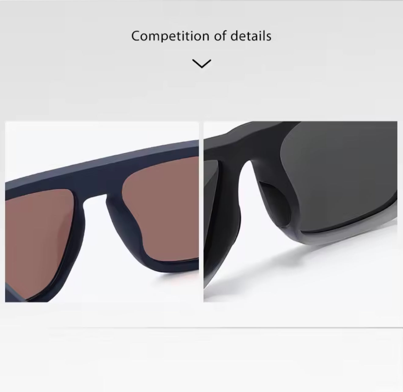 SQUARO Matte Black Polarized Sunglasses – Lightweight Premium quality TR90 Frame with the strong Hinges S11102