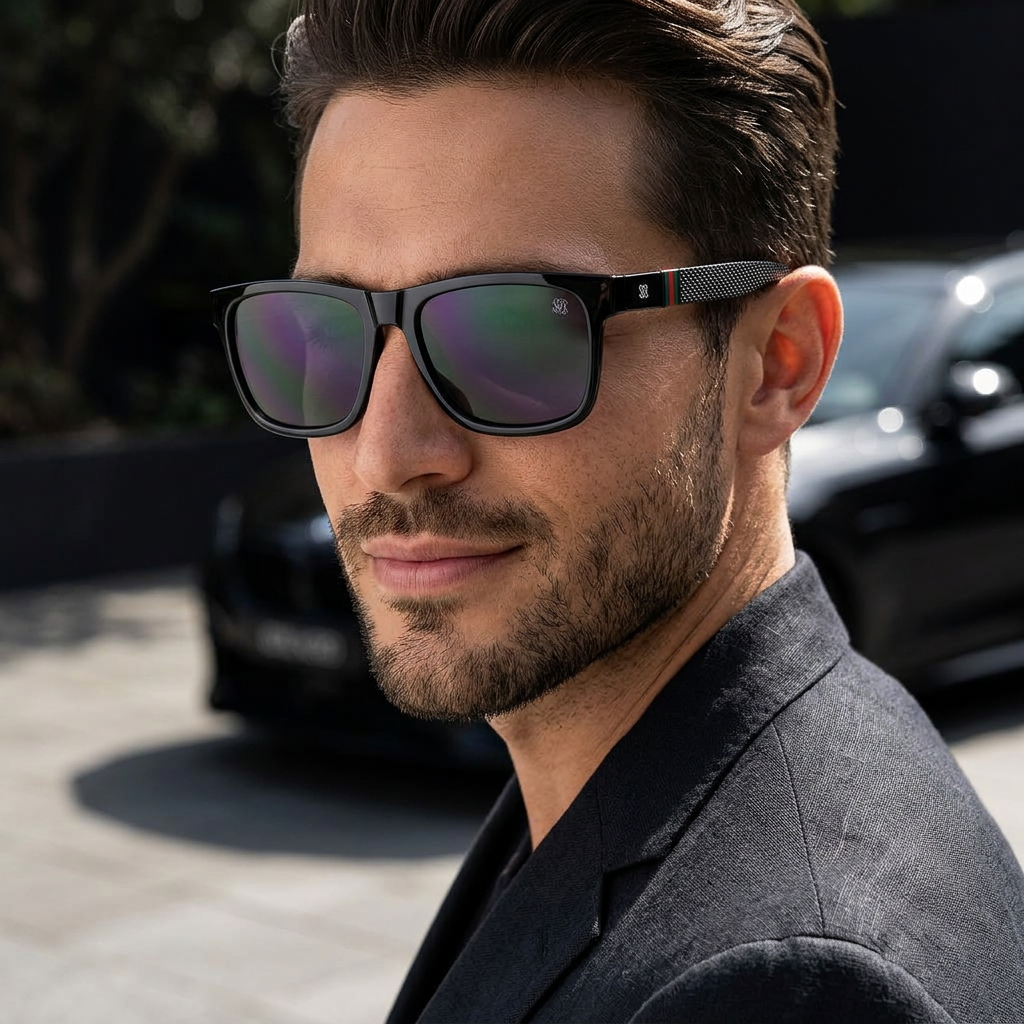 SQUARO Polarized Square Sunglasses UVB- UV400 -%100 Protection with TAC Lenses SQ20261592