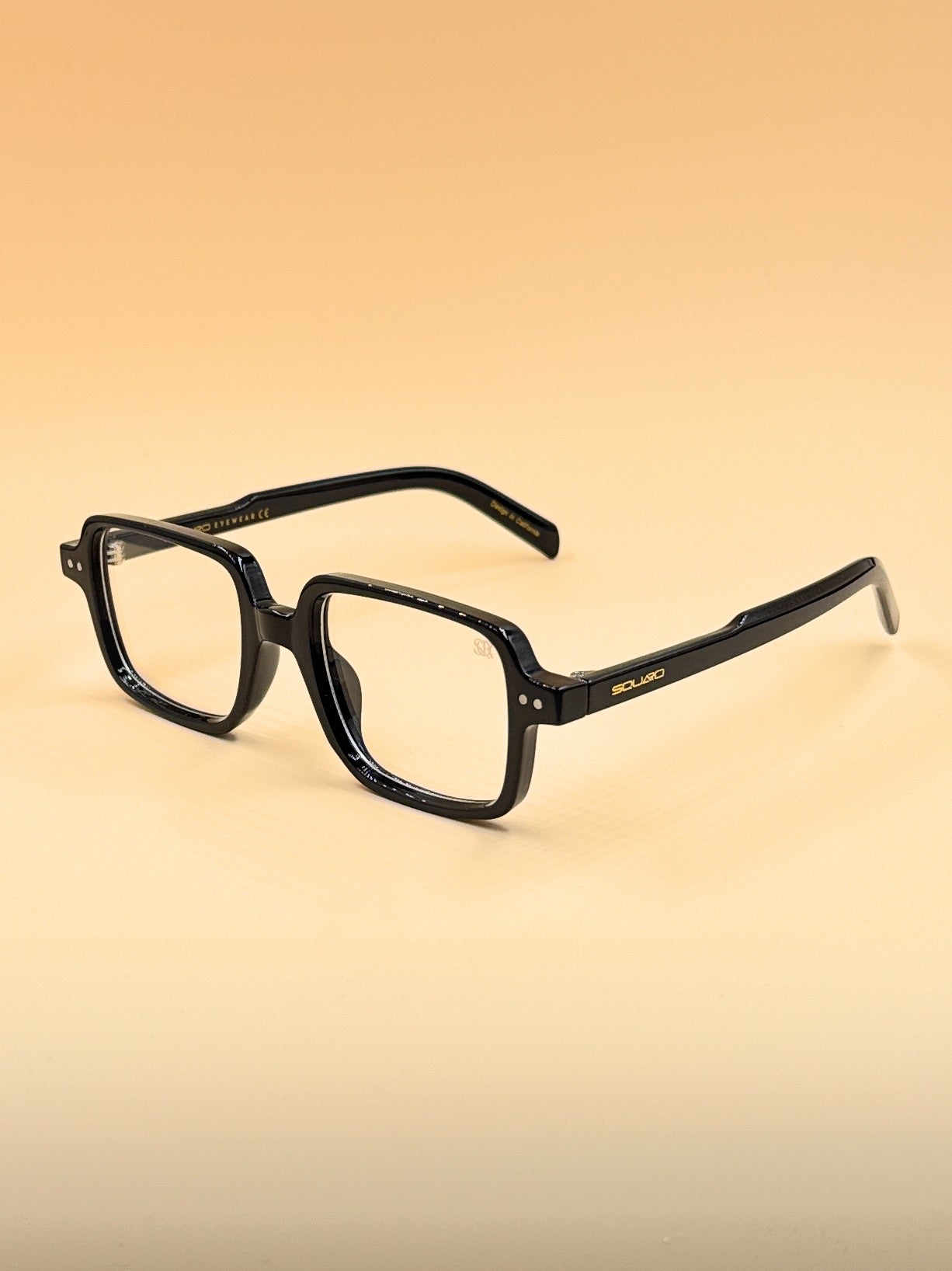 SQUARO SQ20261583 Rectangular Unisex Sunglasses – Classic Black Frame with Durable Flex Hinges