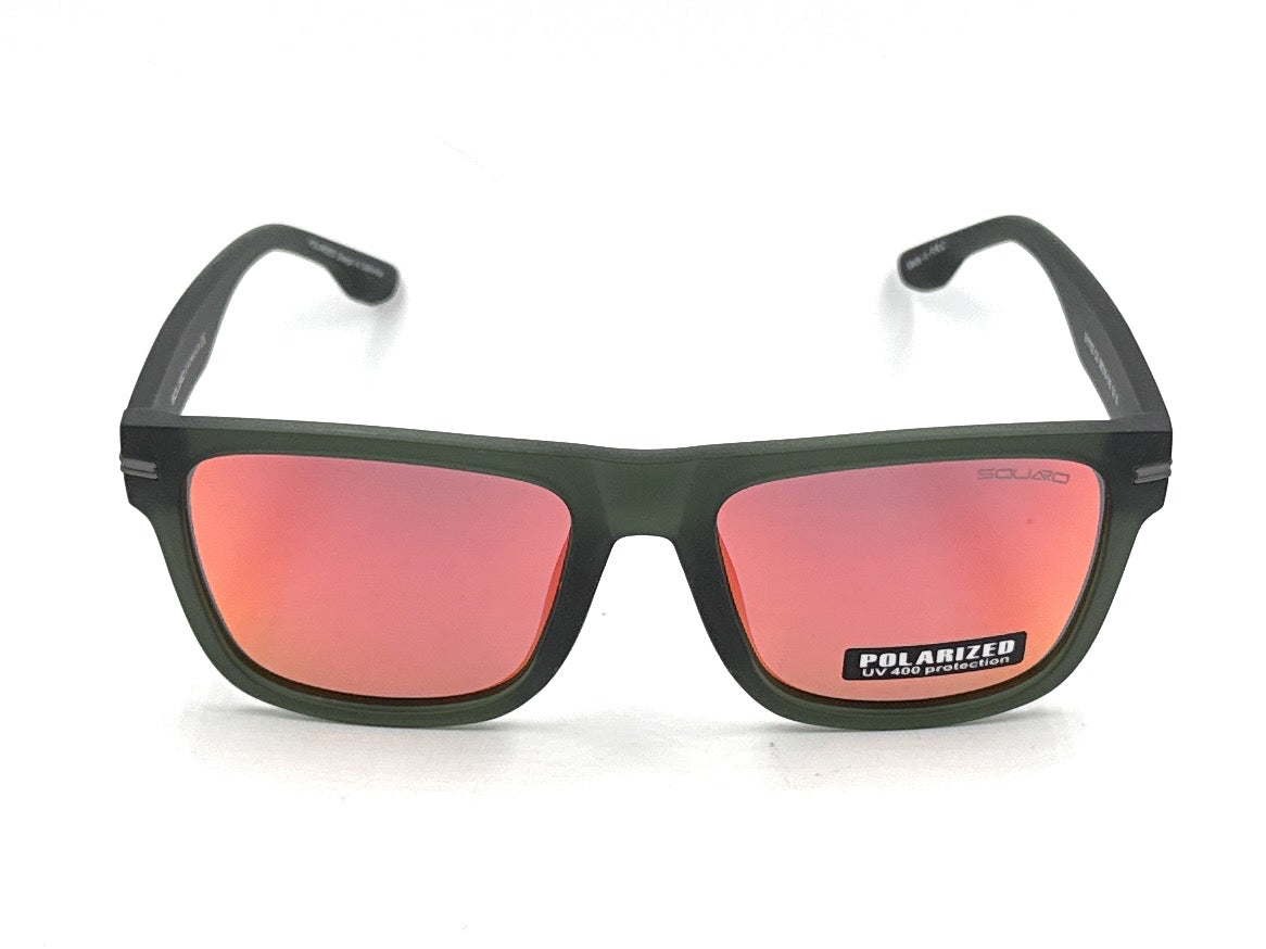 SQUARO Matte Black Polarized Sunglasses – Lightweight Premium quality TR90 Frame with the strong Hinges S11102