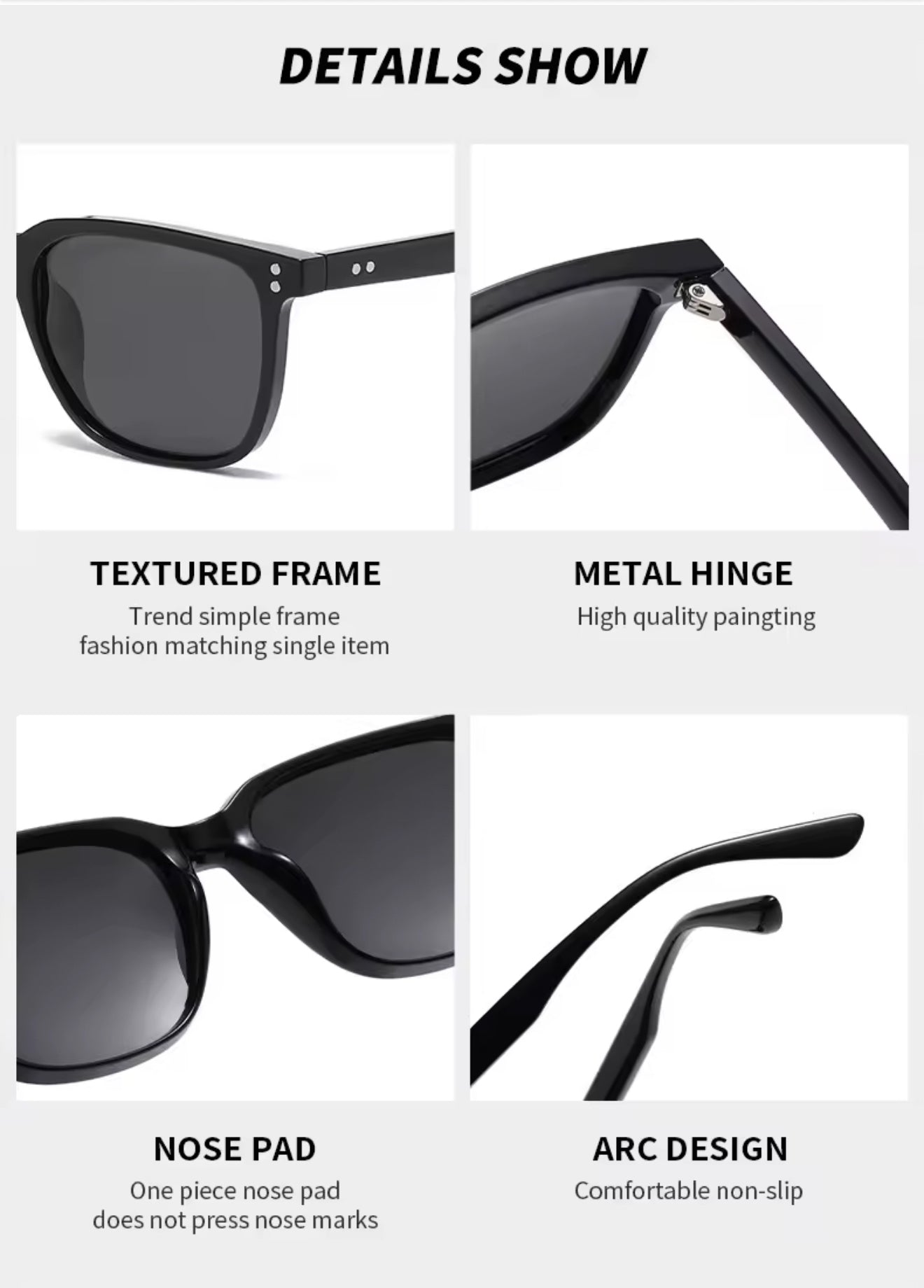 SQUARO Polarized TAC Sunglasses – women men Lenses with UV400 Protection  Premium quality Light weight      SQ20251569