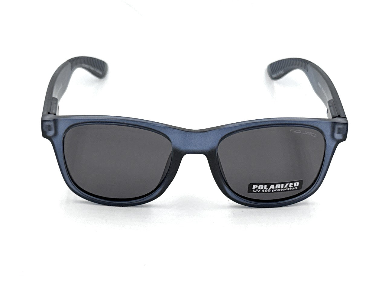 SQUARO Matte Black Polarized Sunglasses – Lightweight Premium quality Frame with Spring Hinges S16101