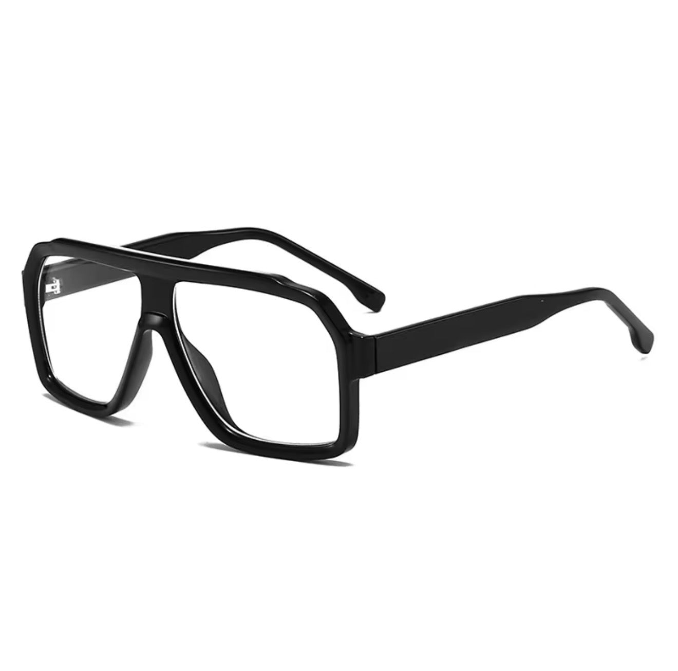 SQUARO Oversized Shield Sunglasses – Yellow Tea Gradient Lens, Square Flat-Top Frame, UV Protection