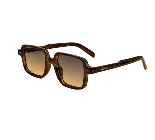 SQUARO SQ20261583 Rectangular Unisex Sunglasses – Classic Black Frame with Durable Flex Hinges