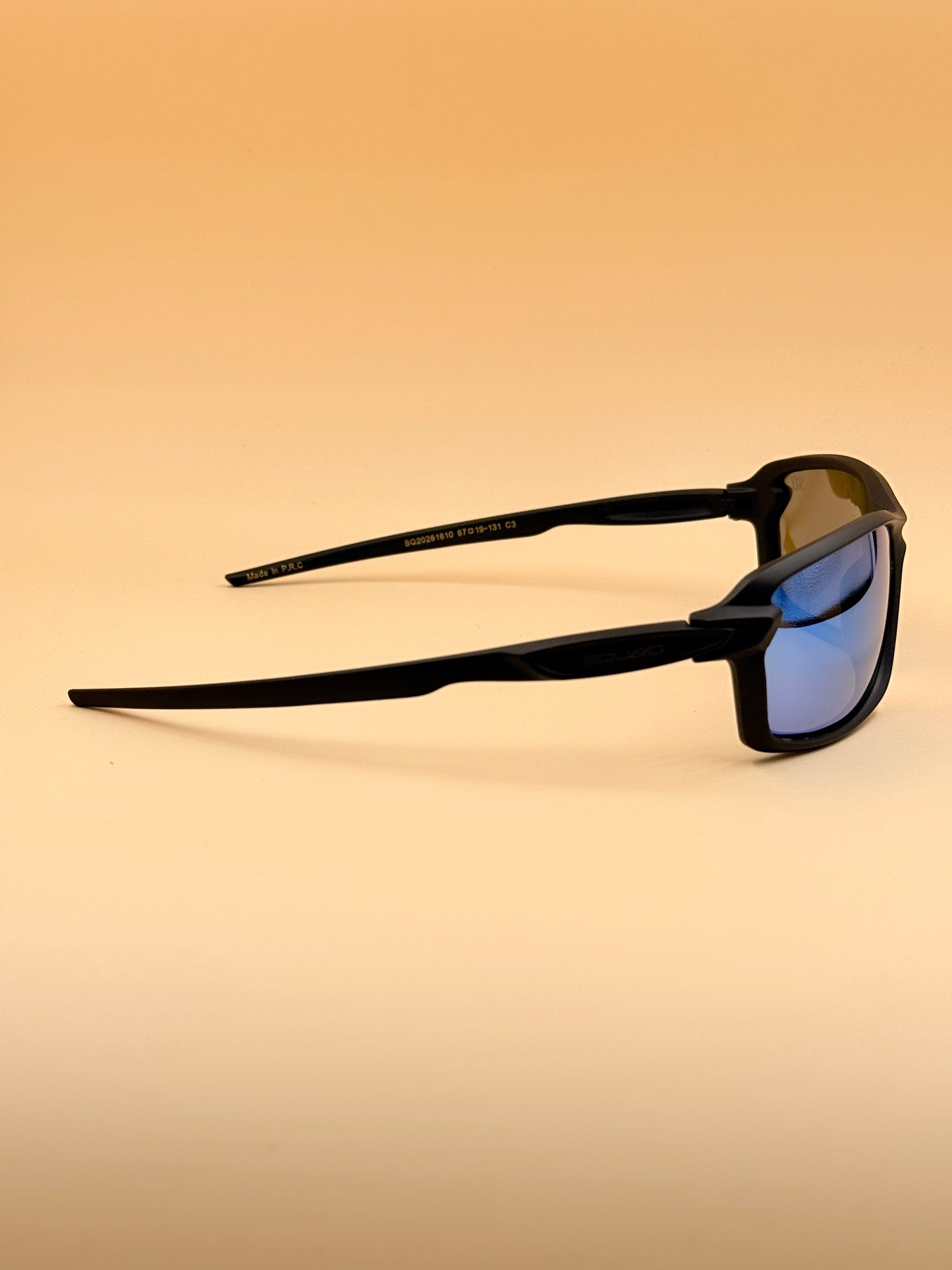 SQUARO Rectangular POLARIZED Oversized Shield Sunglasses – Premium Black Frame UV400 Lenses  SQ20261610 67#19-131