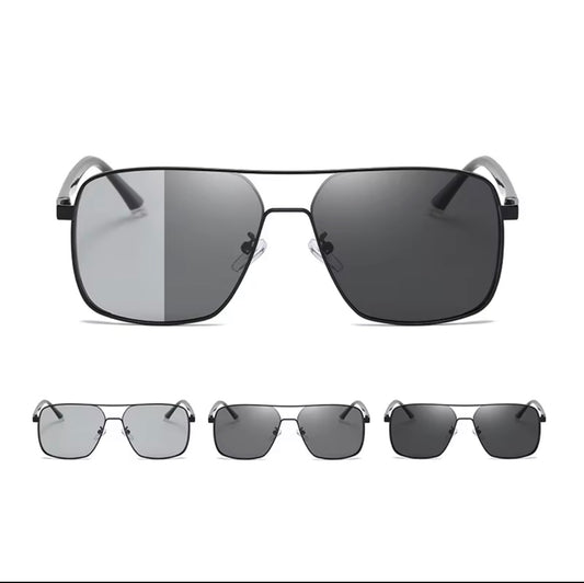SQUARO Polarized Photochromic Aviator Sunglasses – TR90 + Metal Frame | UV400 Protection High Quality Light weight SQ20261611Square