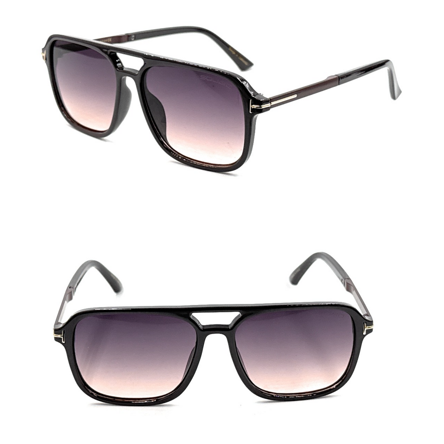 SQUARO Premium Quality Fashion Sunglasses – Black Frame with Gradient Gray Lenses | Classic Square Design
SQ20241520