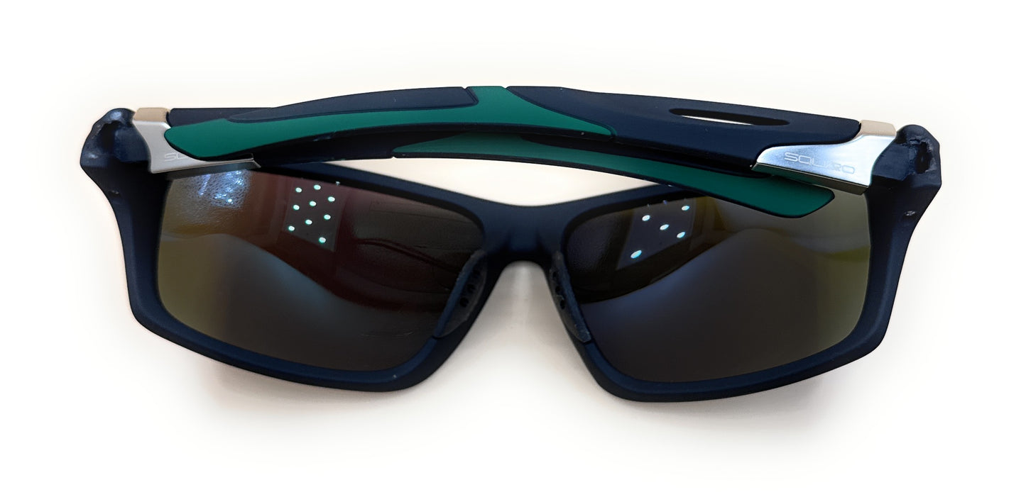 SQUARO SO20261586 POLARIZED Oversized Shield Sunglasses – Premium Black Frame with Gradient UV400 Lenses
