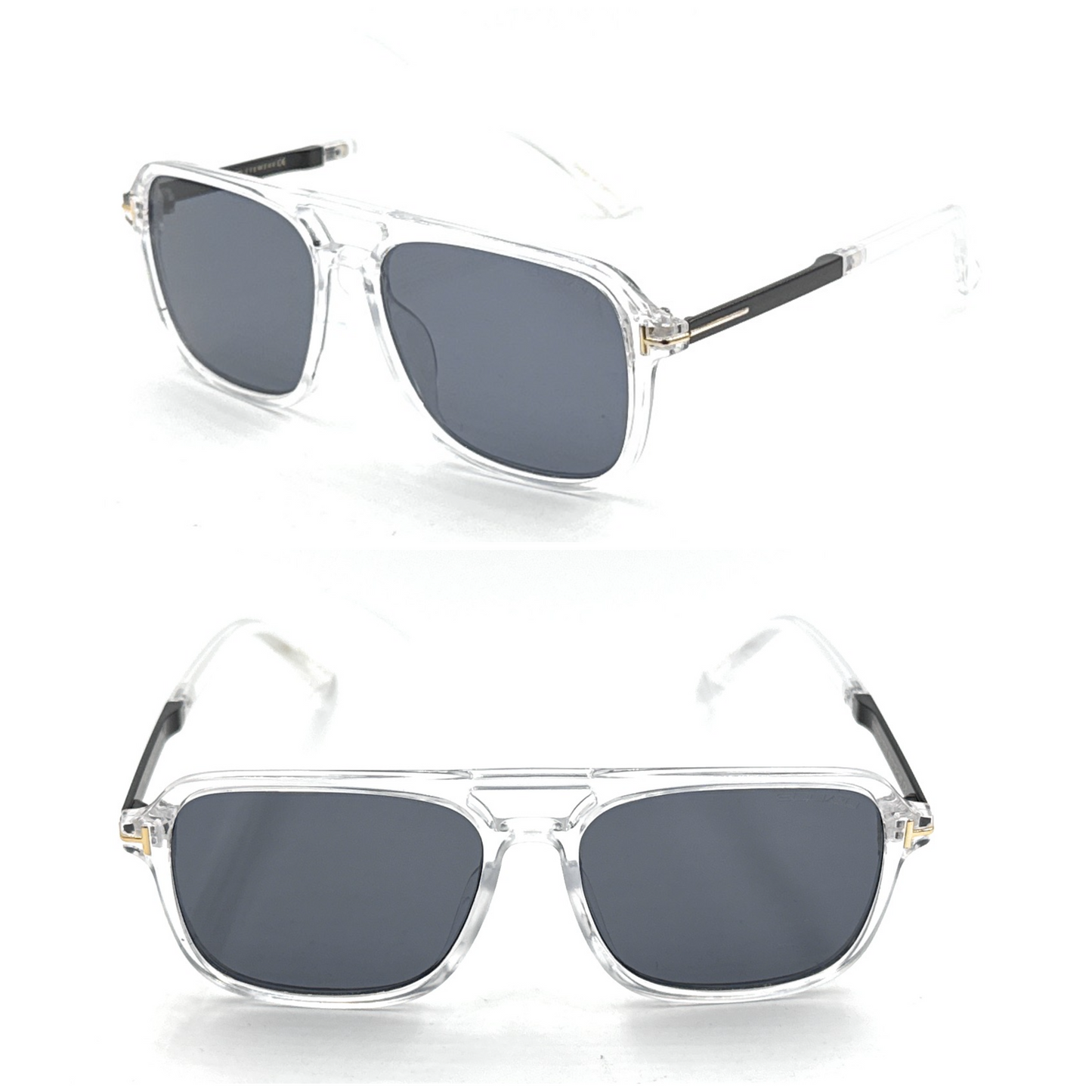 SQUARO Premium Quality Fashion Sunglasses – Black Frame with Gradient Gray Lenses | Classic Square Design
SQ20241520