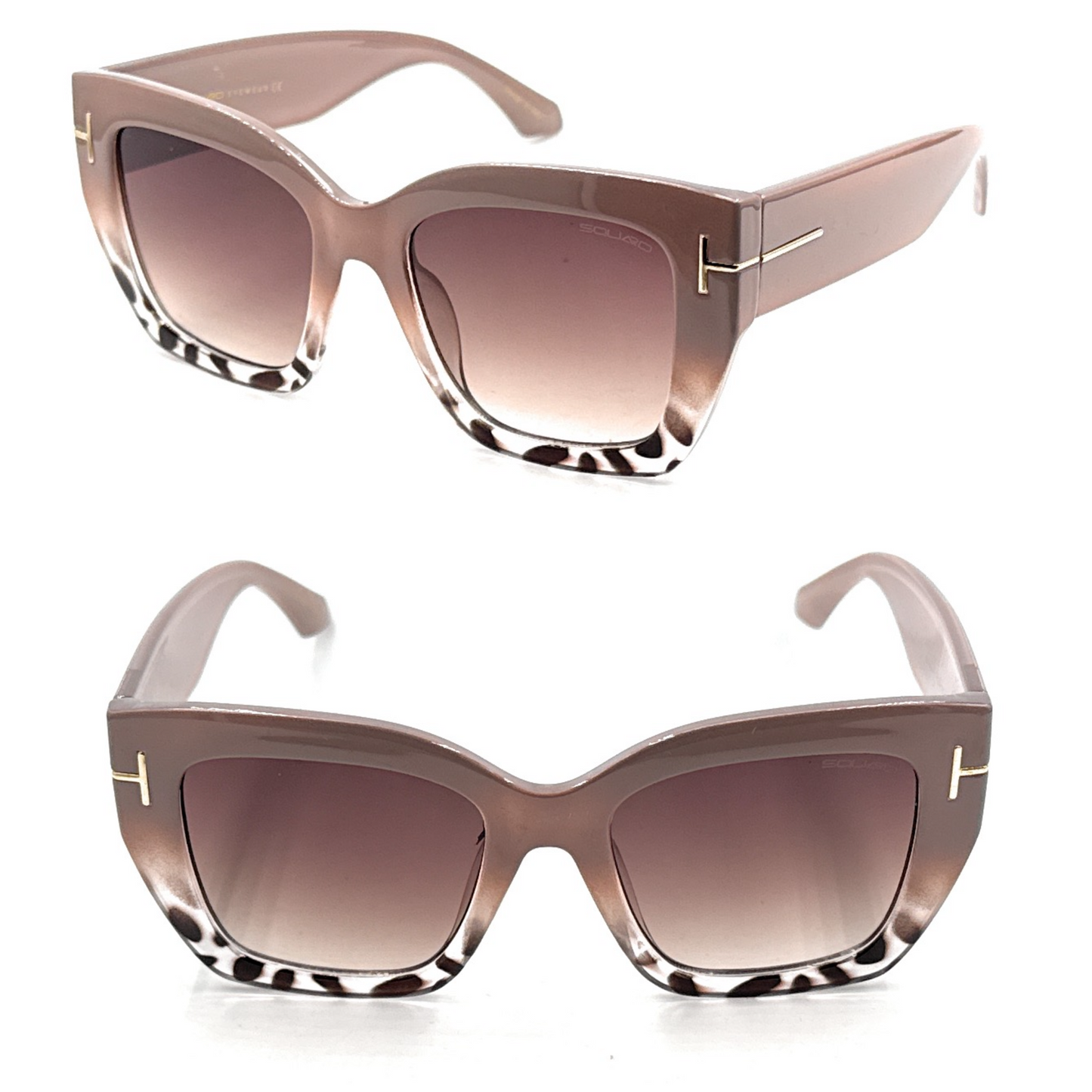 Women’s Cat-Eye Fashion Sunglasses – Premium Non-Polarized Gradient Purple Lens | SQUARO SQ20241521