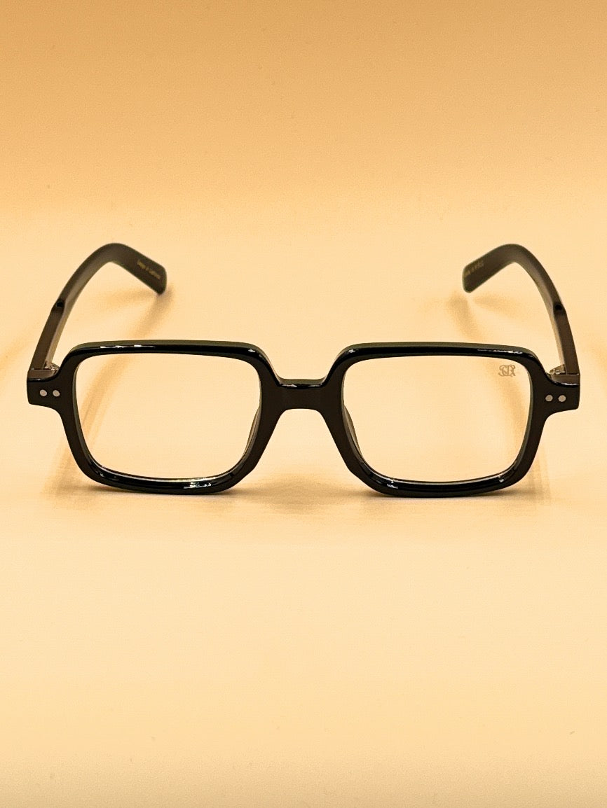 SQUARO SQ20261583 Rectangular Unisex Sunglasses – Classic Black Frame with Durable Flex Hinges
