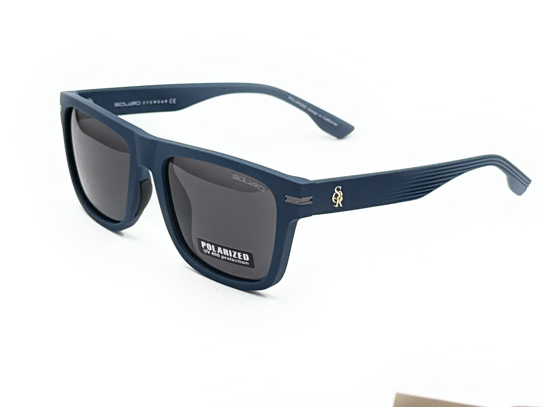 SQUARO Matte Black Polarized Sunglasses – Lightweight Premium quality TR90 Frame with the strong Hinges S11102