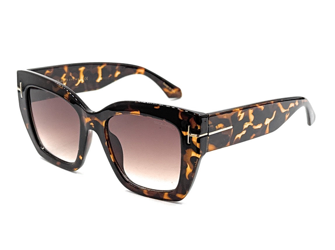 Women’s Cat-Eye Fashion Sunglasses – Premium Non-Polarized Gradient Purple Lens | SQUARO SQ20241521