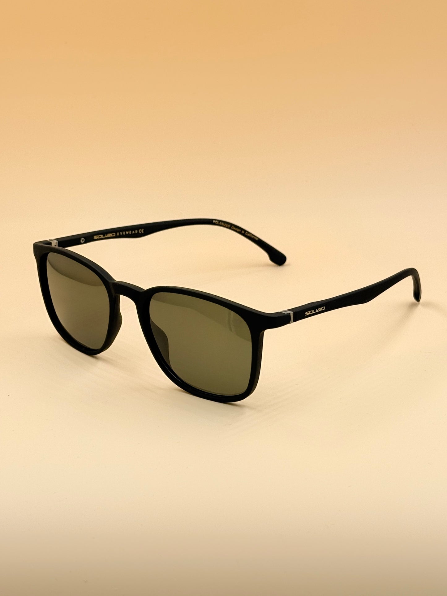 SQUARO Matte Black Polarized Sunglasses – Lightweight Premium quality Frame with Spring Hinges
SQ20261600