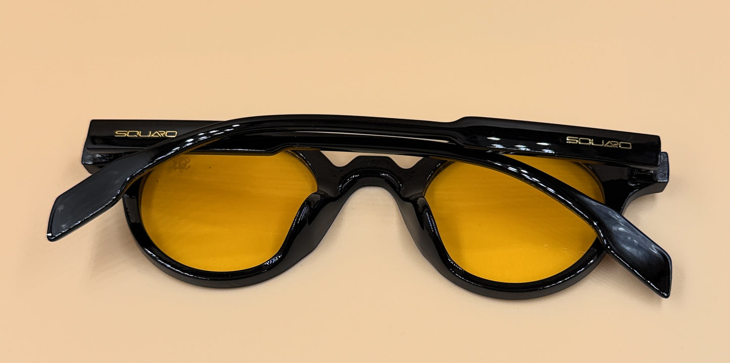 SQUARO SQ20261582 Premium Round Unisex Sunglasses – Lightweight PC Frame with UV400 Protection