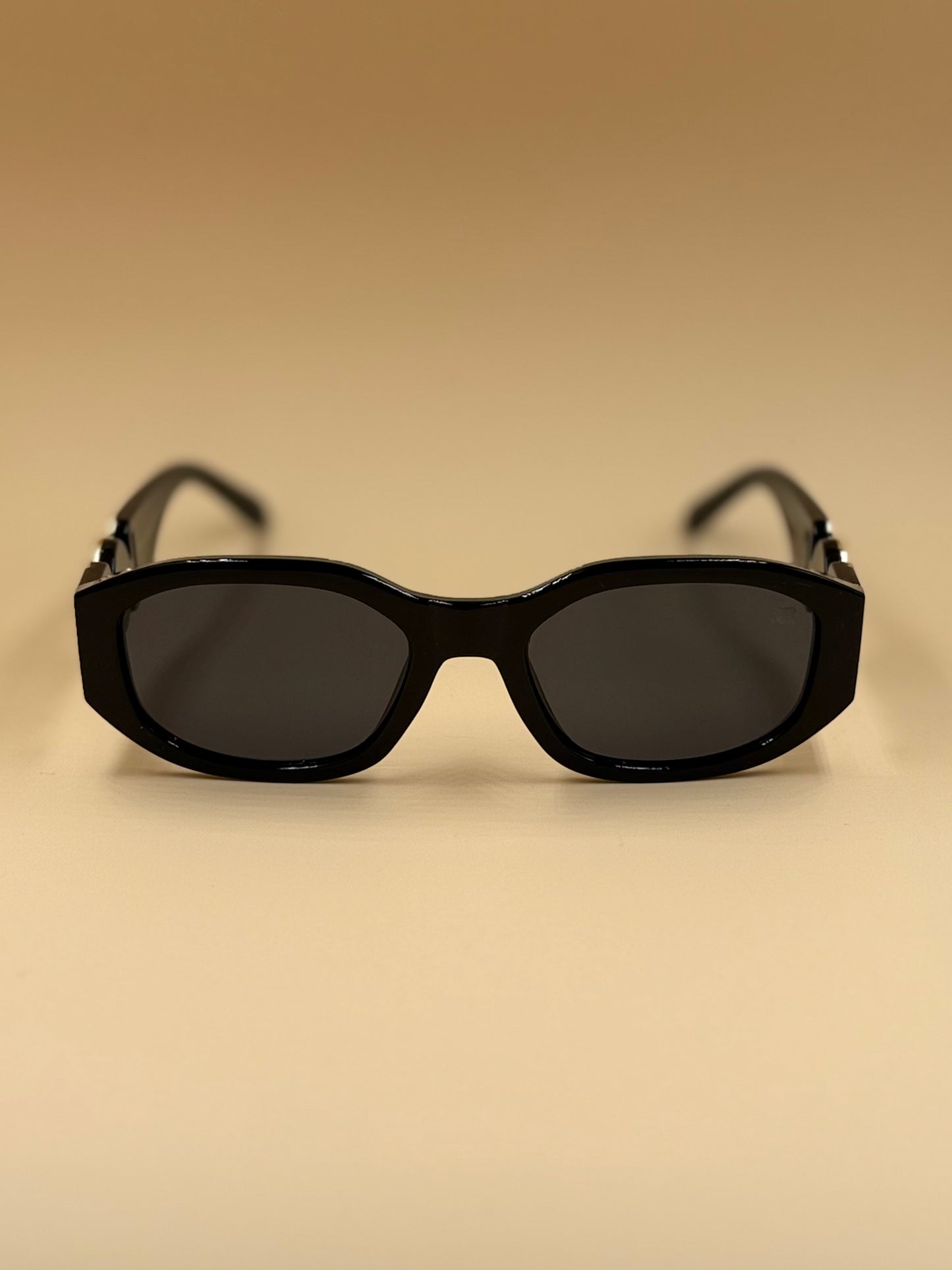 SQUARO Hexa Black – Polarized UV400 Unisex Hexagon Sunglasses | Premium PC + Metal Frame SQ20261577