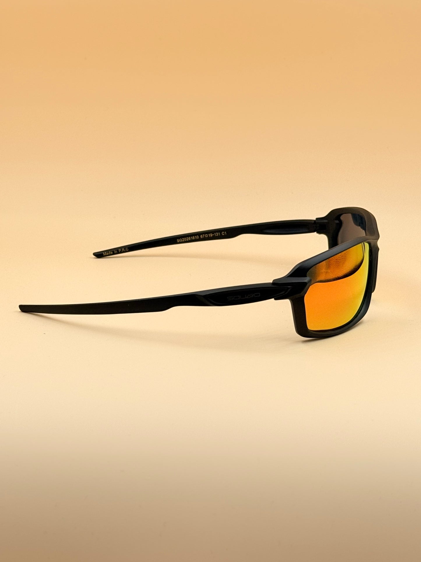 SQUARO Rectangular POLARIZED Oversized Shield Sunglasses – Premium Black Frame UV400 Lenses  SQ20261610 67#19-131