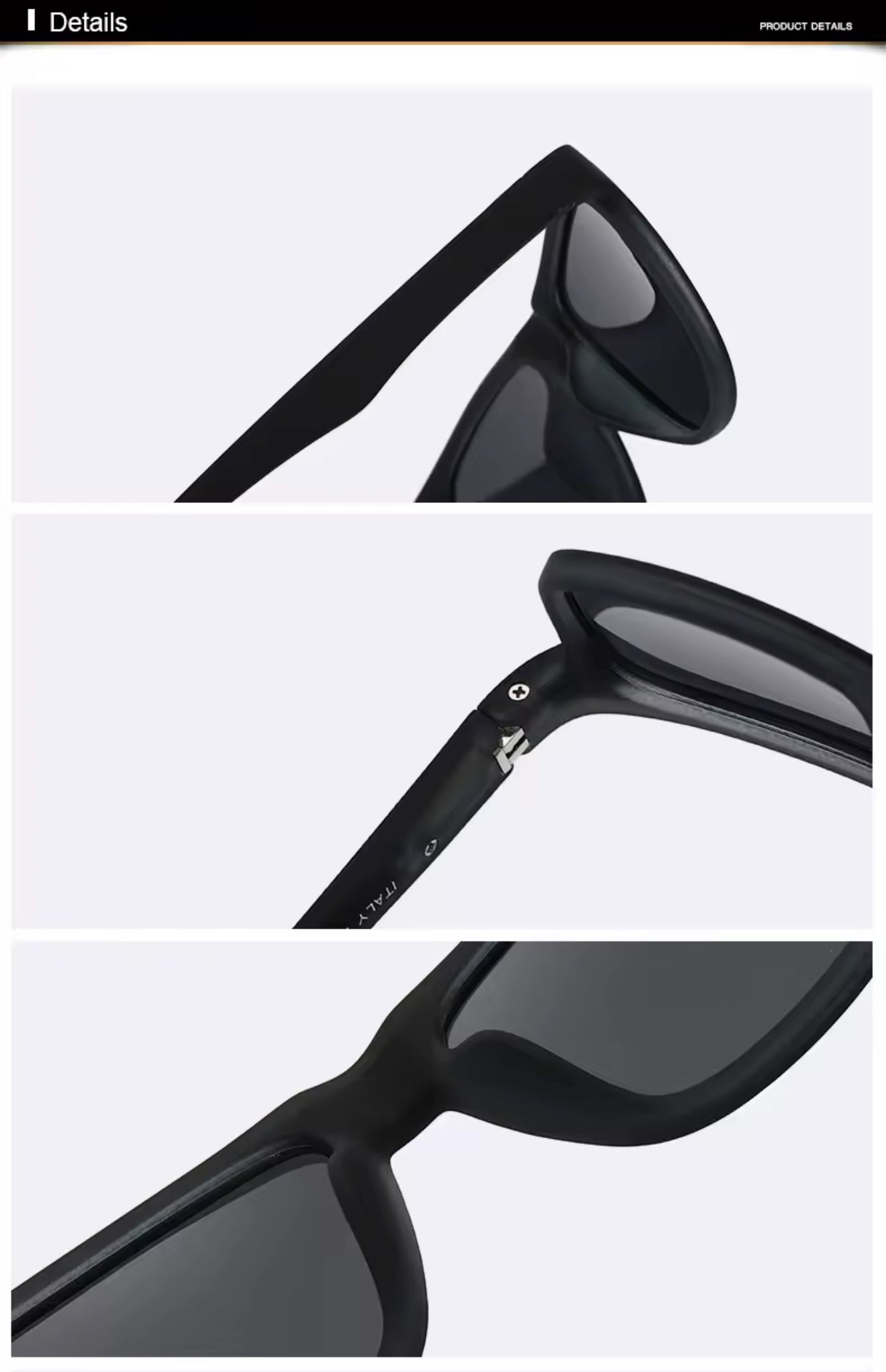 SQUARO Matte Black Polarized Sunglasses – Lightweight Premium quality Frame with Spring Hinges
SQ20241517