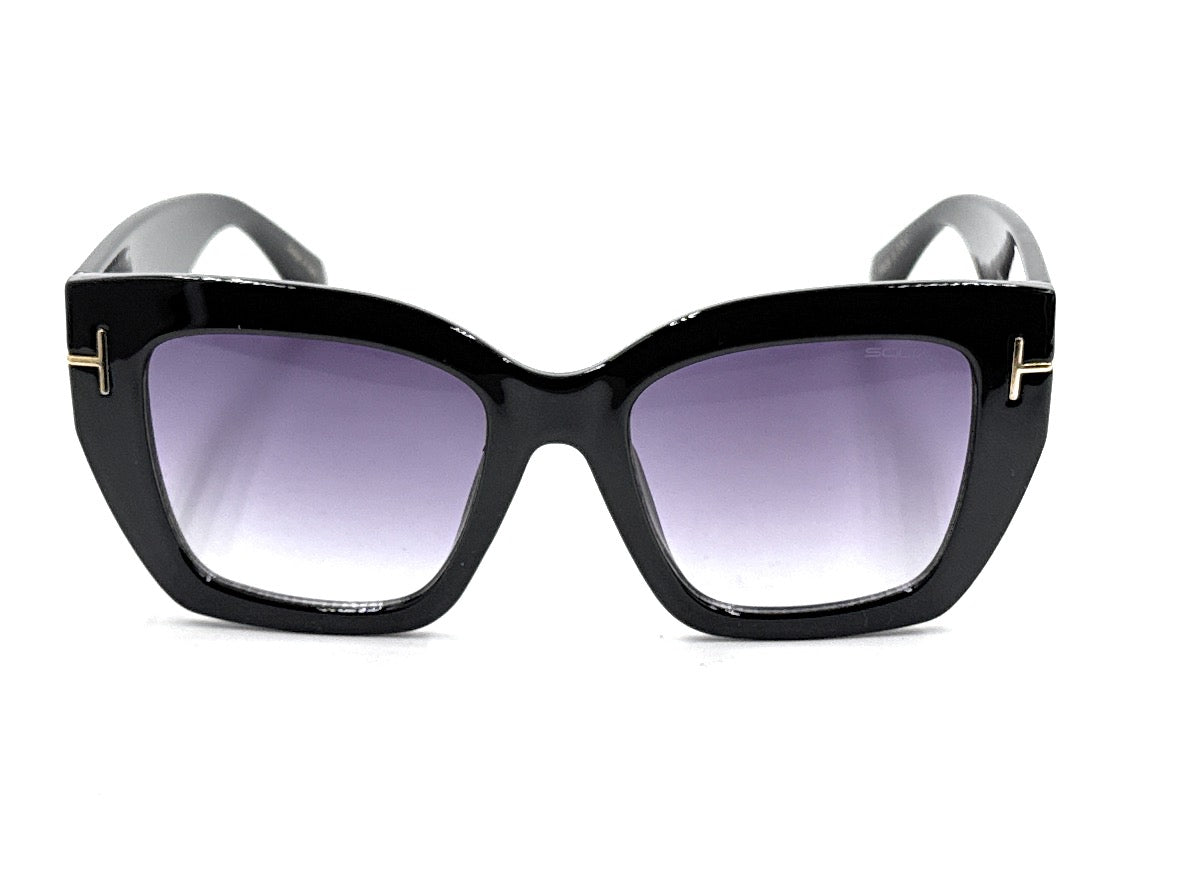 Women’s Cat-Eye Fashion Sunglasses – Premium Non-Polarized Gradient Purple Lens | SQUARO SQ20241521