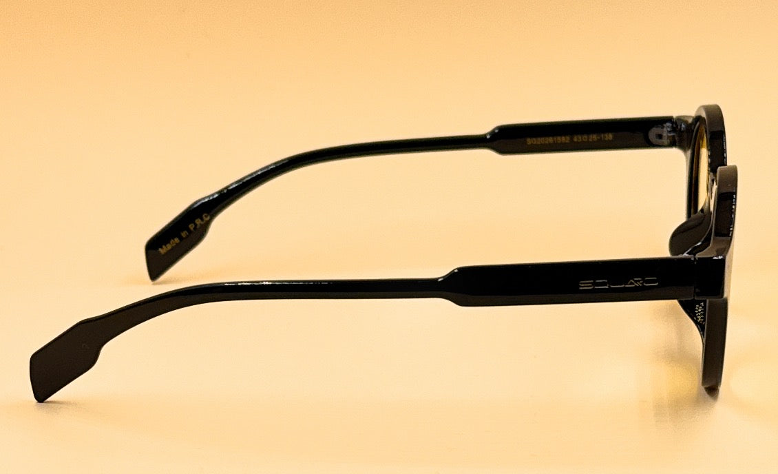 SQUARO SQ20261582 Premium Round Unisex Sunglasses – Lightweight PC Frame with UV400 Protection