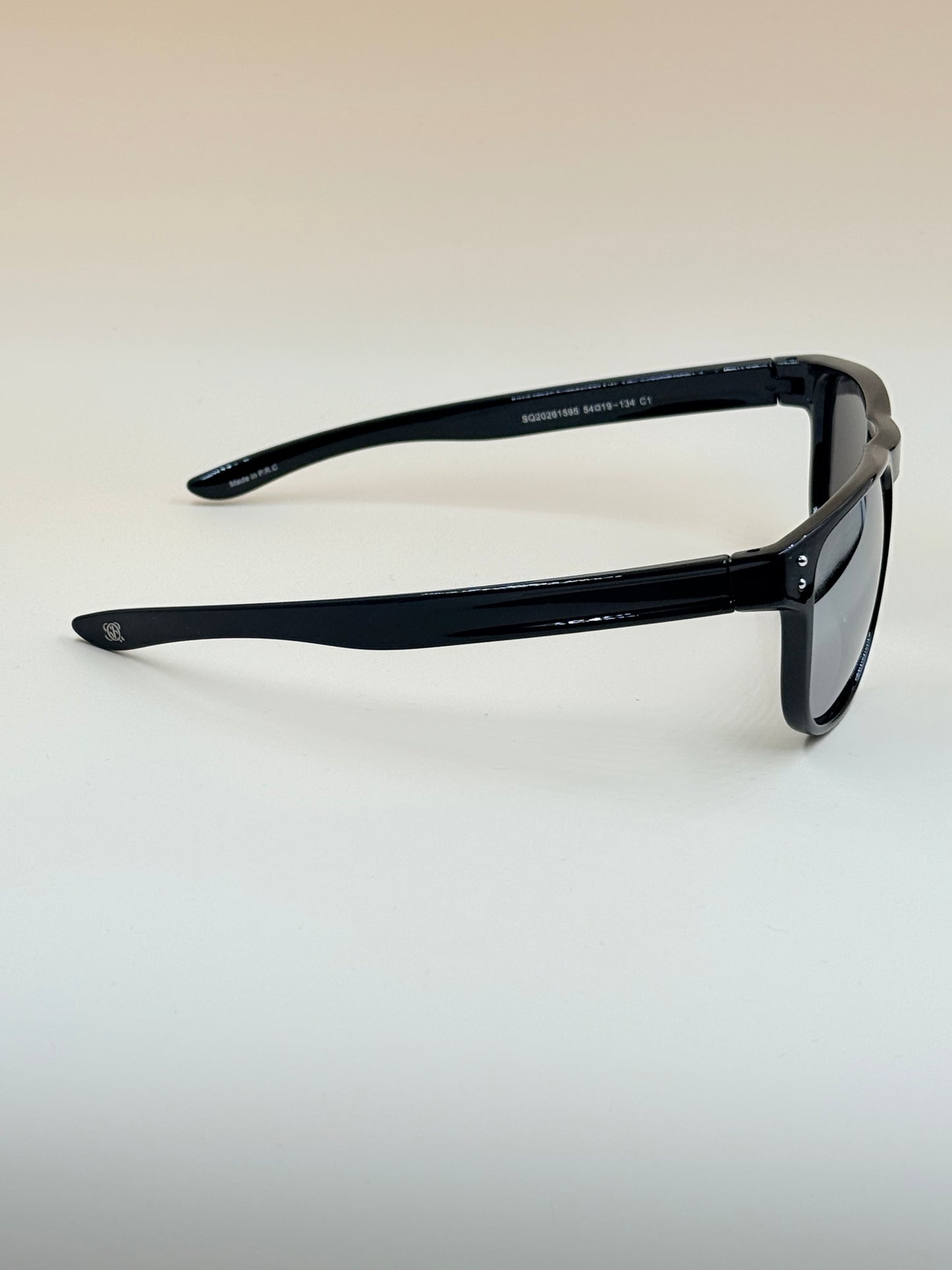 SQUARO TAC Polarized Sunglasses – Black Frame with Premium UV400 Protection SQ20261595 54#19-134
