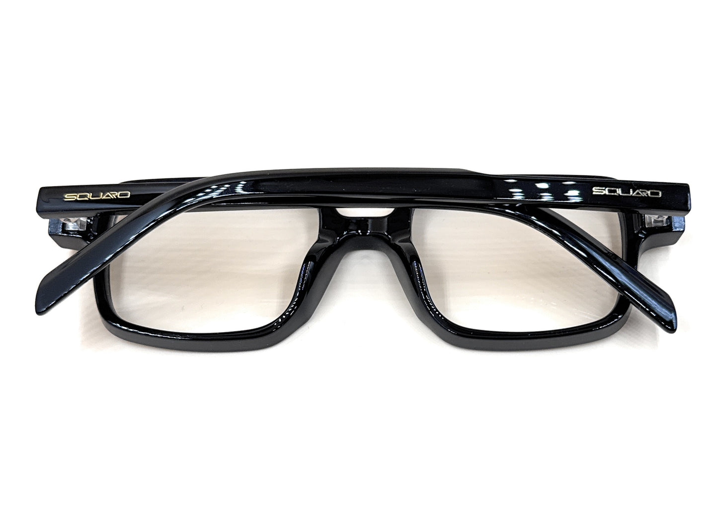 SQUARO SQ20261583 Rectangular Unisex Sunglasses – Classic Black Frame with Durable Flex Hinges