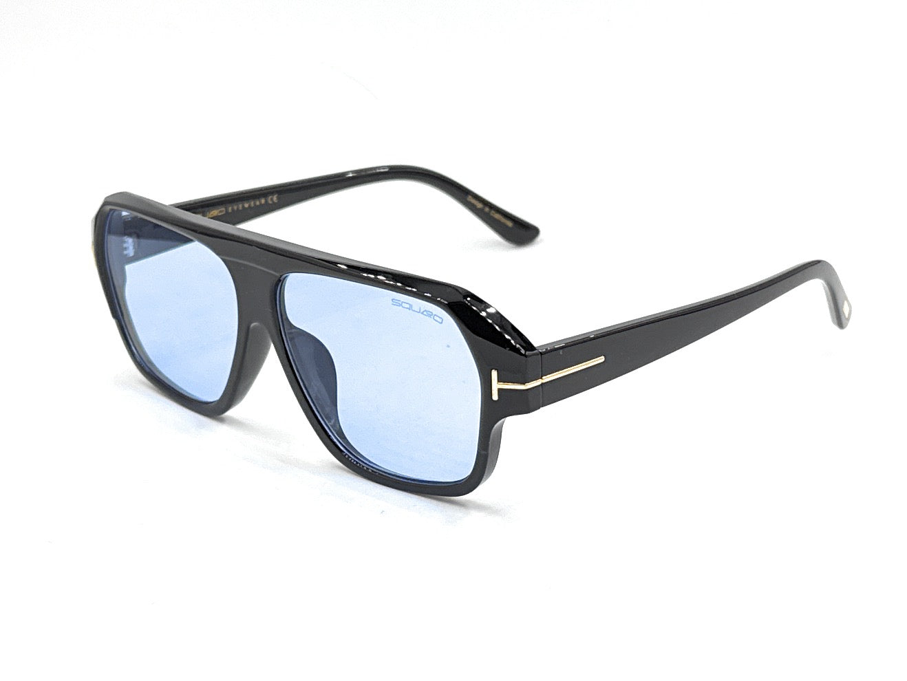 SQUARO Premium Quality Fashion Sunglasses – Black Frame with Gradient Gray Lenses | Classic Square Design SQ20241520