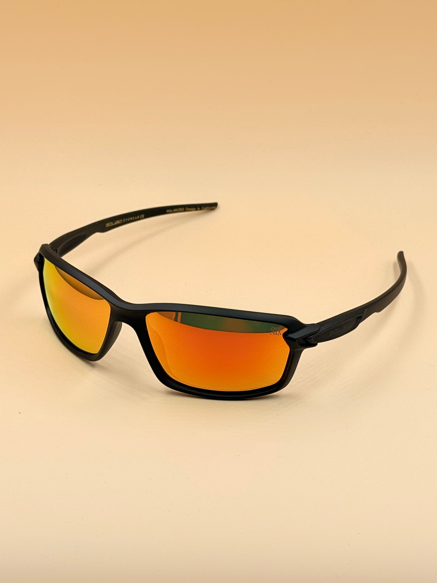 SQUARO Rectangular POLARIZED Oversized Shield Sunglasses – Premium Black Frame UV400 Lenses  SQ20261610 67#19-131