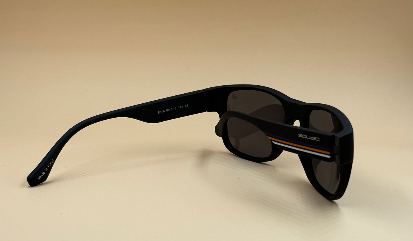 SQUARO Model 3018 Polarized Sunglasses – Matte Black Frame | UV400 Protection