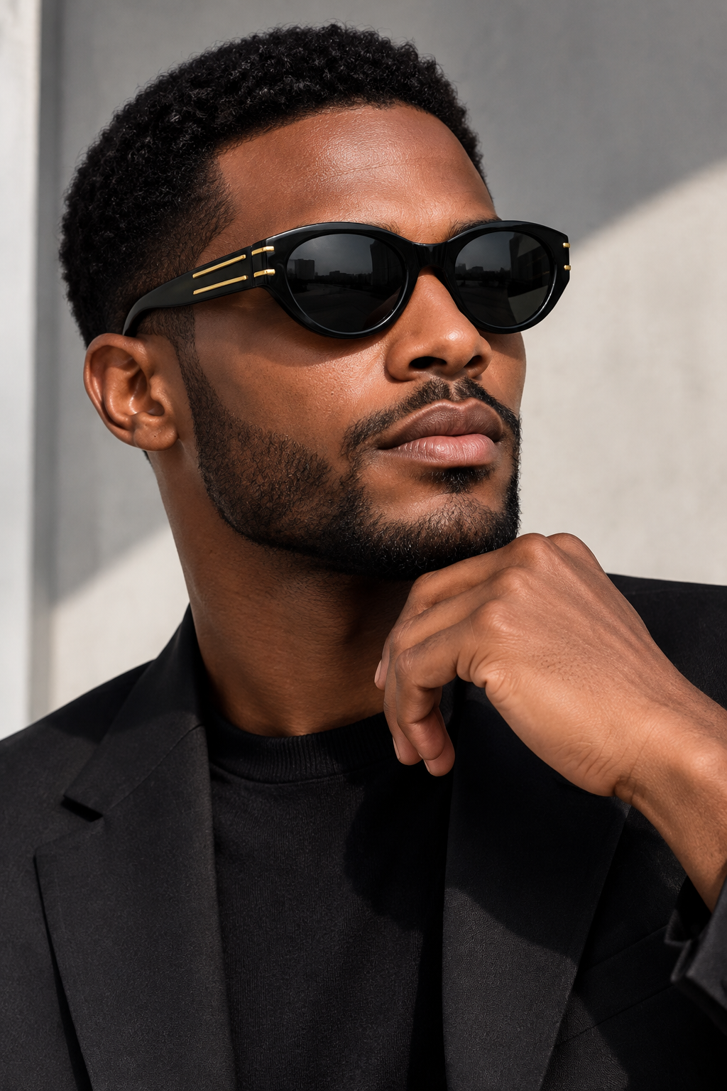 SQUARO Hexa Black –UV400 Unisex Hexagon Sunglasses | Premium PC + Metal Frame SQ20261597