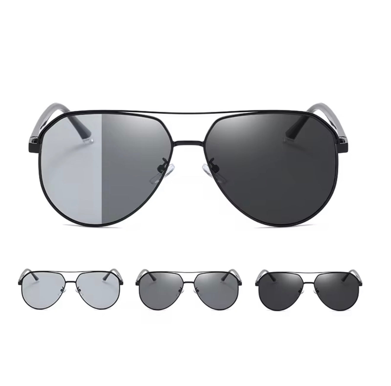 SQUARO Polarized Photochromic Square Sunglasses – TR90 + Metal Frame | UV400 Protection High Quality Light weight SQ20261611Square
