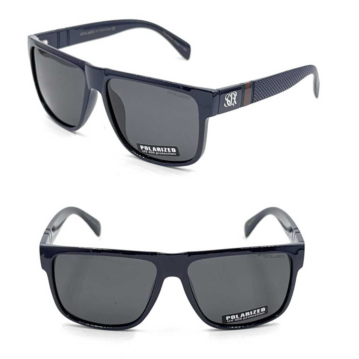 UV400 TAC Polarization Lens Rectangle Full Rim Sunglasses SQUARO Polarized Square Sunglasses - UV400 Protection with  main image 4